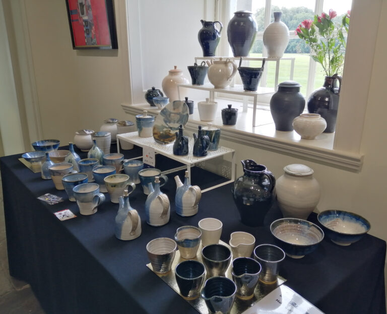 Pottery on display