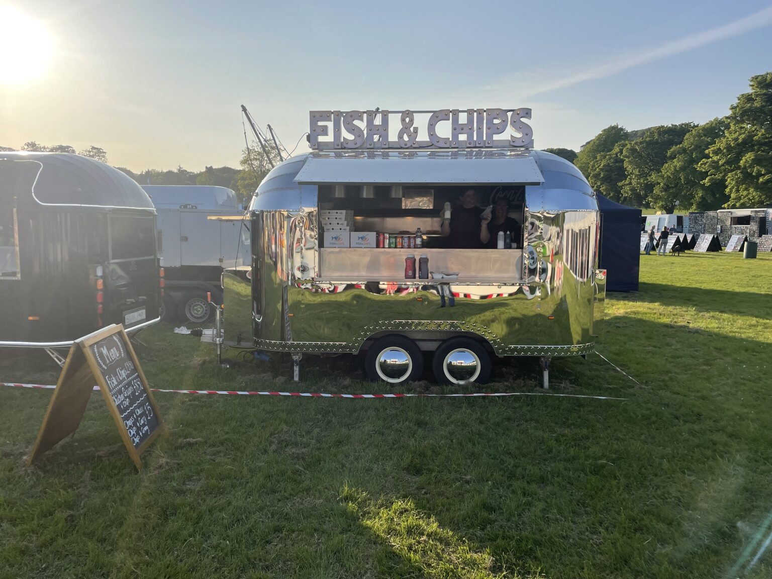 Fish and chips trailer at the Festival